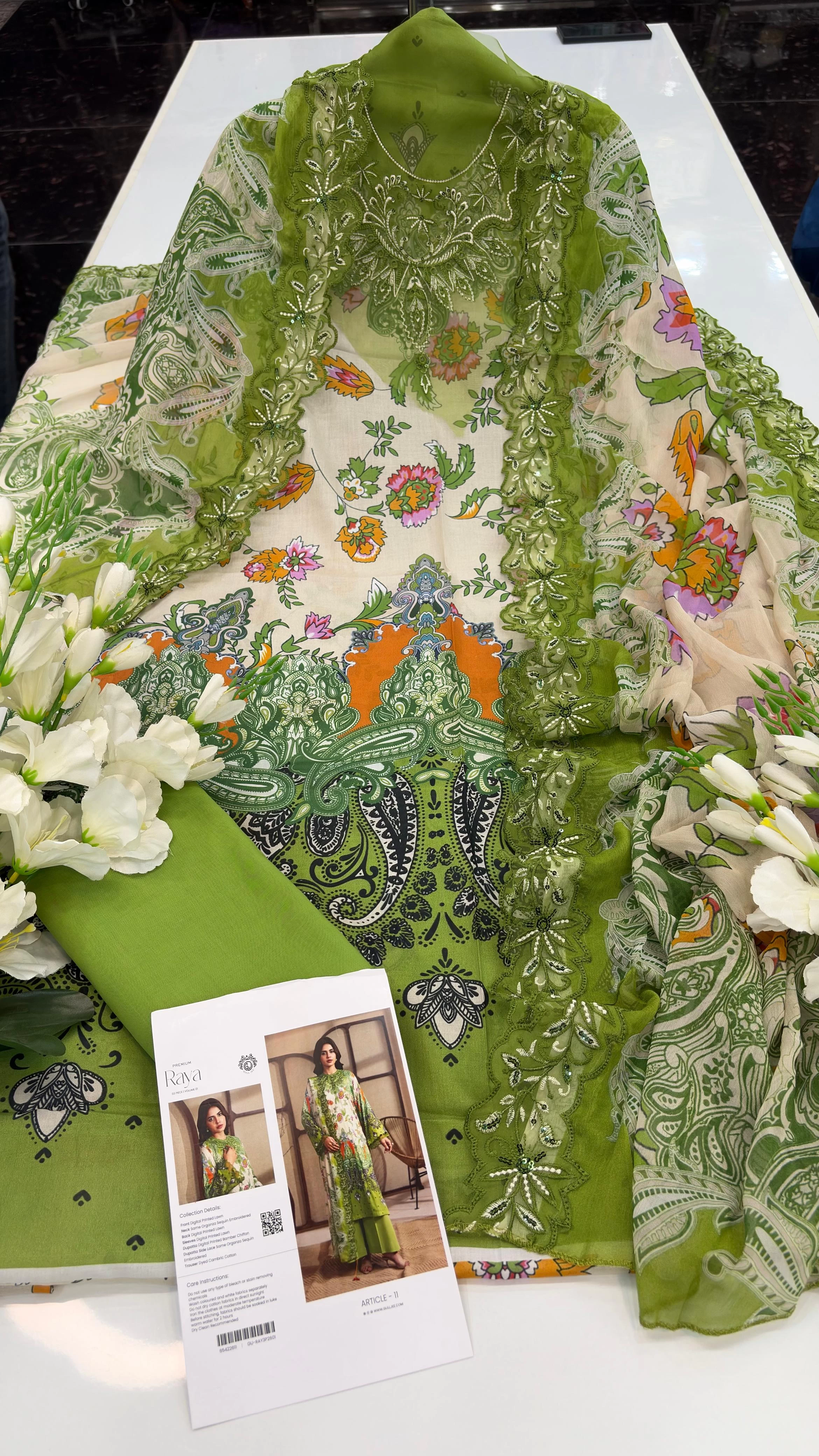 Beautiful Embroidered chiffon