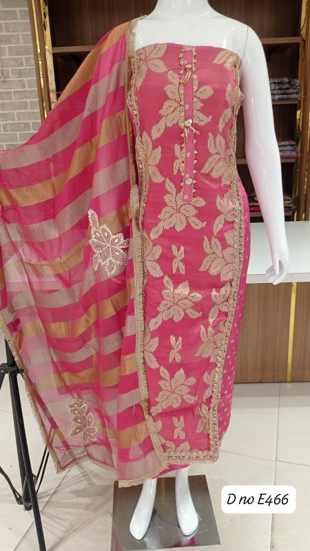 Pure silk suit with dupatta