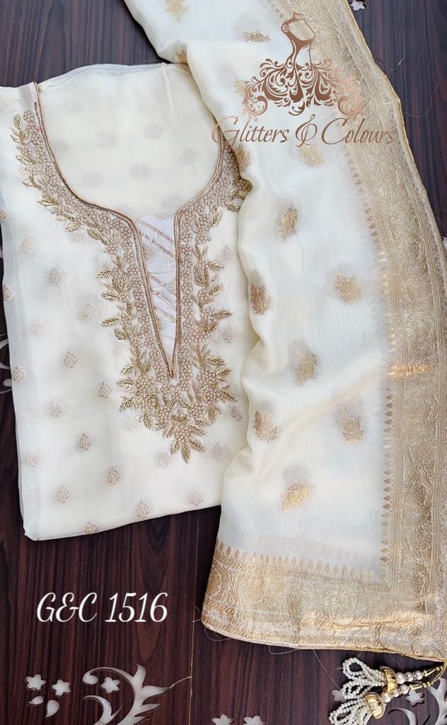 Work suit with dupatta