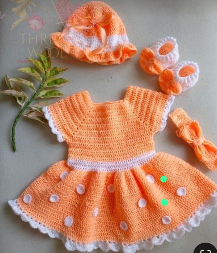 Crochet baby set