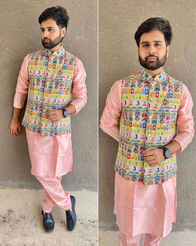 Kurta Pant Koti set