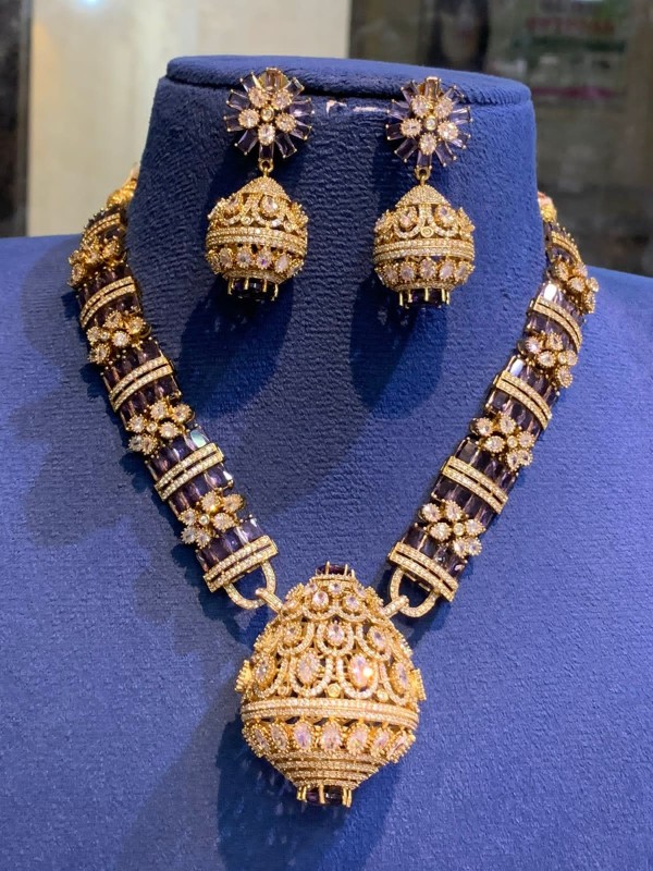 Necklace with earring