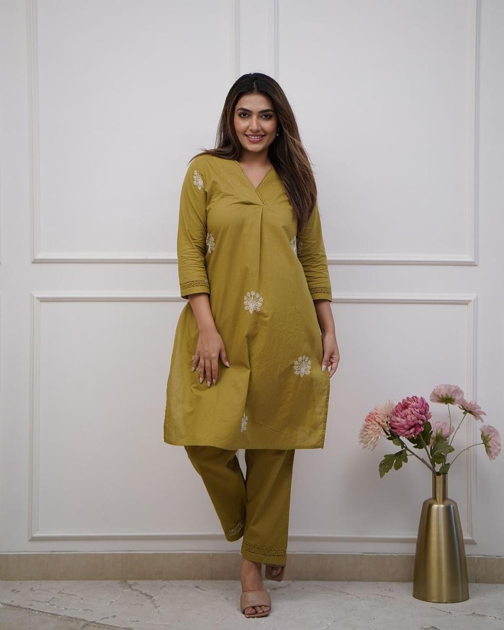 Pure cotton kurti with pant