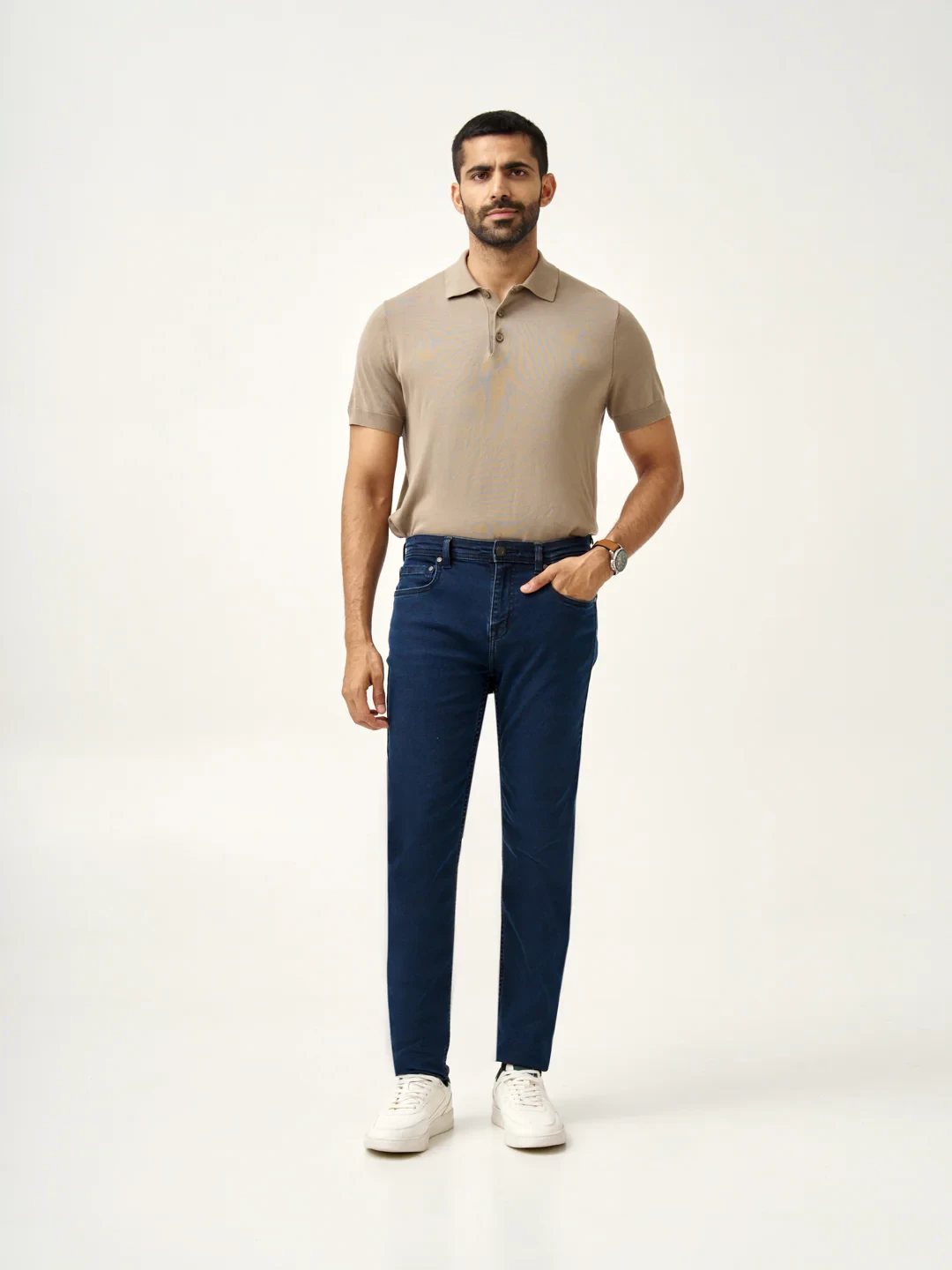 Indigo Blue Power-Stretch Slim Fit Jeans