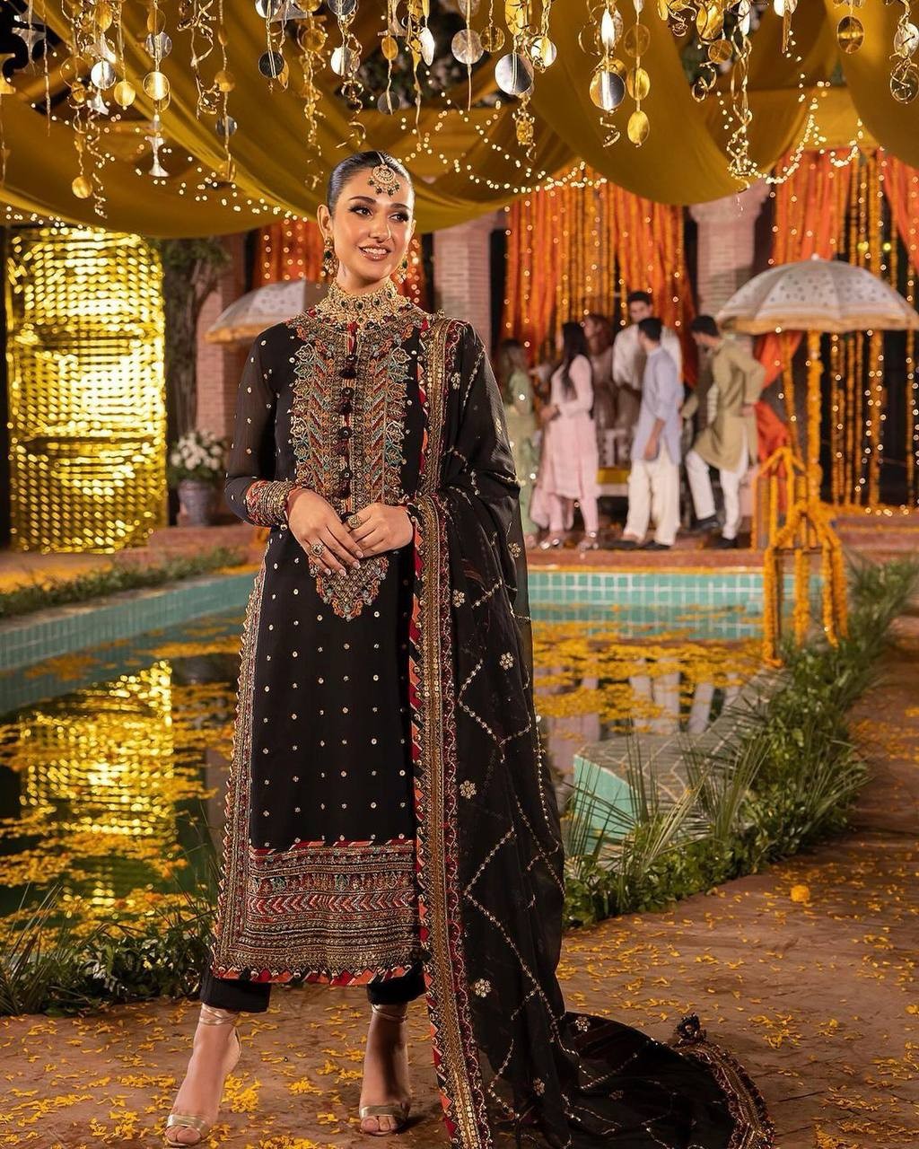 WORK SUIT WITH STITCHED PANT AND DUPATTA