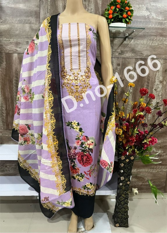 printed suit with dupatta