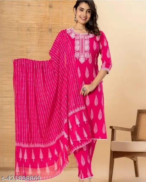 Kurti pant with dupatta set