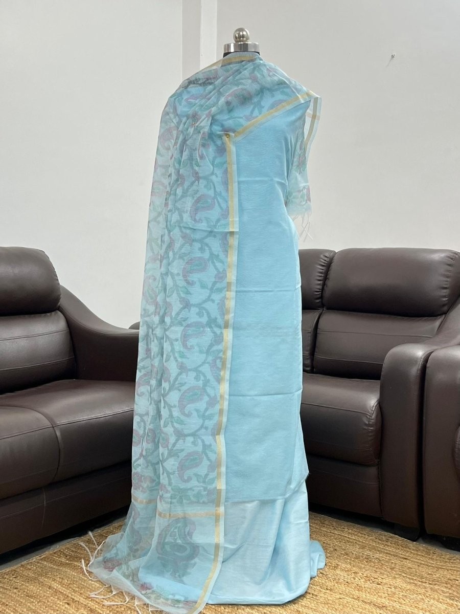 BANARASI   SUIT    linen silk