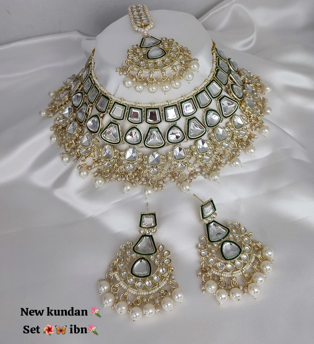 Kundan jewellery set