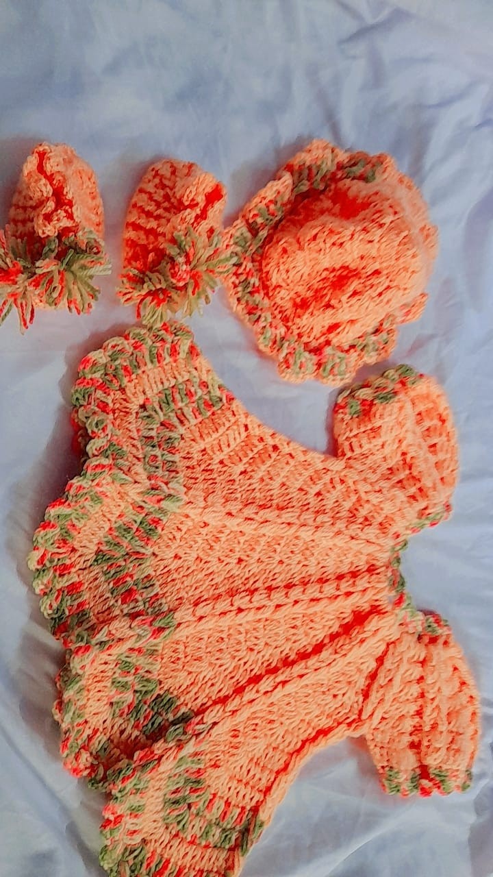 Crochet baby set