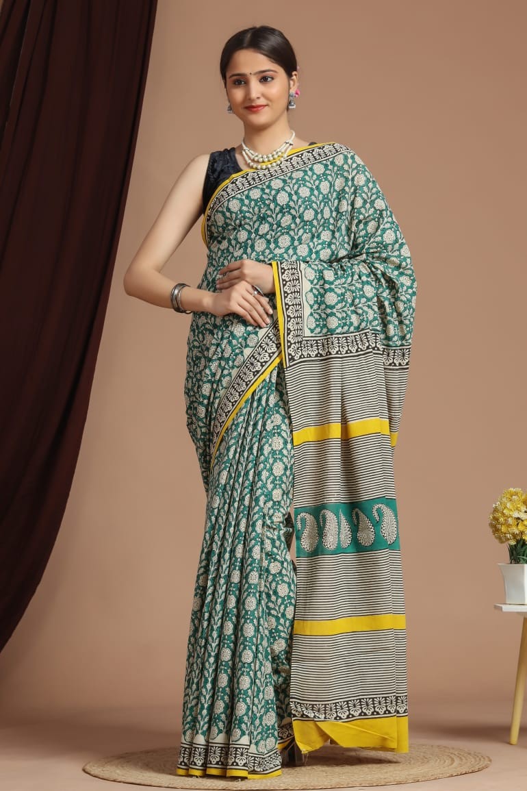 Daily Wear printed cotton saree