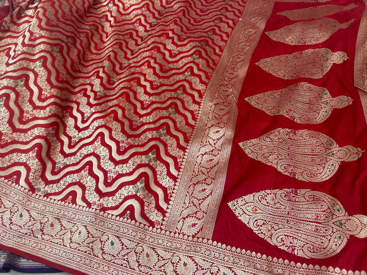 Pure kataan banarasi saree