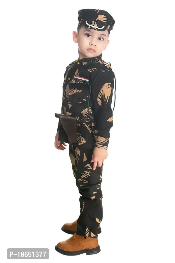 Boys Printed Army Or Bsf Costume