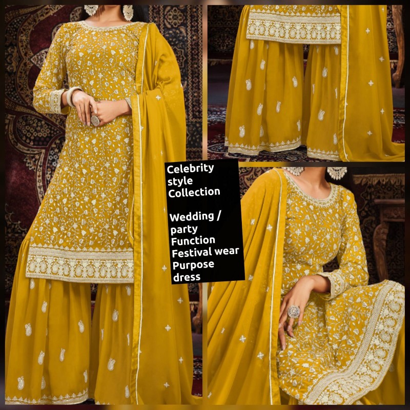 Heavy designer  Embroidered suit