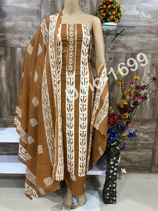 Print suit with dupatta