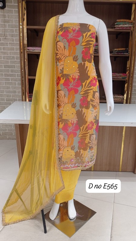 Print suit with dupatta